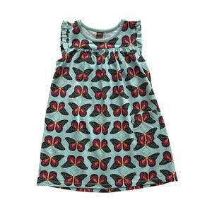 Tea Collection USA Bold Butterflies Mighty Mini Dress Size 5